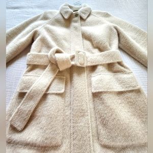 Calvin Klein, winter coat, size XXS, cream color